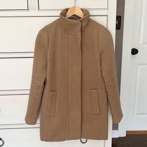 J. Crew Factory City Coat in Camel